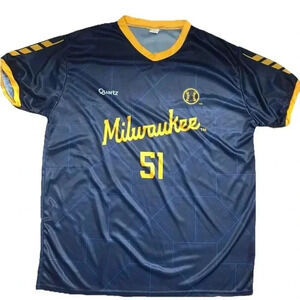 MLB Men's Brewers Soccer Jersey